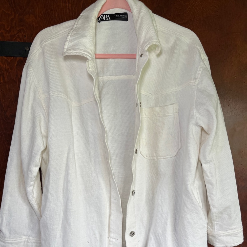 Zara White jean jacket